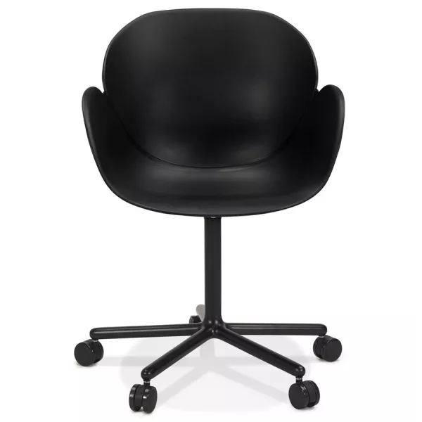 Chaise de bureau accoudoirs ORION noire