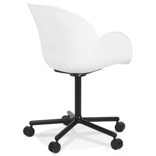 Chaise de bureau accoudoirs ORION blanche