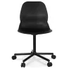 Chaise de bureau moderne MAGELLAN noire sur roulettes