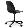 Chaise de bureau moderne MAGELLAN noire sur roulettes