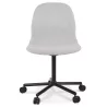 Chaise de bureau POLARIS gris clair sur roulettes