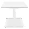 Bureau assis-debout électrique BIONIK plateau bois et métal blanc - 150x70 cm