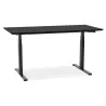 Bureau assis-debout électrique BIONIK plateau bois et métal noir - 150x70 cm