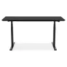 Bureau assis-debout électrique BIONIK plateau bois et métal noir - 150x70 cm