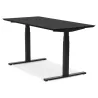 Bureau assis-debout électrique BIONIK plateau bois et métal noir - 150x70 cm