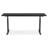 Bureau assis-debout électrique BIONIK plateau bois et métal noir - 180x90 cm