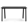 Table de réunion-bureau bench AMADEUS SQUARE noir - 140x140 cm