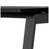 Table de réunion-bureau bench AMADEUS SQUARE noir - 140x140 cm