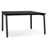 Table de réunion-bureau bench AMADEUS SQUARE noir - 160x160 cm