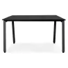 Table de réunion-bureau bench AMADEUS SQUARE noir - 160x160 cm