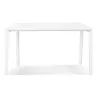 Table de réunion-bureau bench AMADEUS SQUARE blanc - 140x140 cm