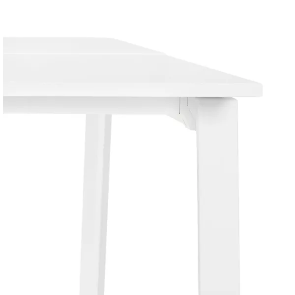 Table de réunion-bureau bench AMADEUS SQUARE blanc - 140x140 cm