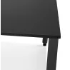 Bureau droit design AMADEUS bois et métal noir - 160x80 cm