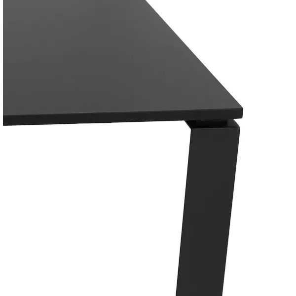 Table de réunion-bureau bench BAKUS SQUARE noir - 160x160 cm