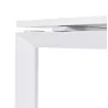 Table de réunion-bureau bench BAKUS SQUARE blanc - 160x160 cm