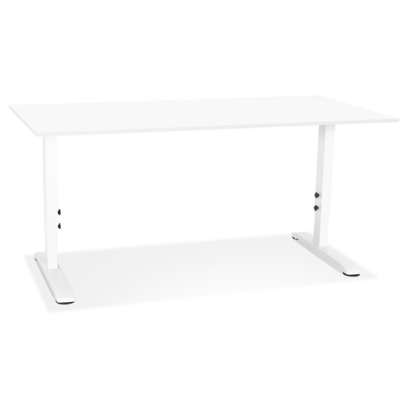 Bureau réglable en hauteur OSMOSE blanc - 160x80 cm