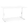 Bureau réglable en hauteur OSMOSE blanc - 160x80 cm