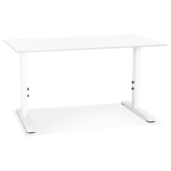 Bureau réglable en hauteur OSMOSE blanc - 140x70 cm