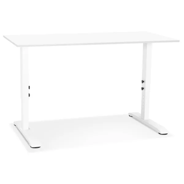 Bureau réglable en hauteur OSMOSE blanc - 140x70 cm