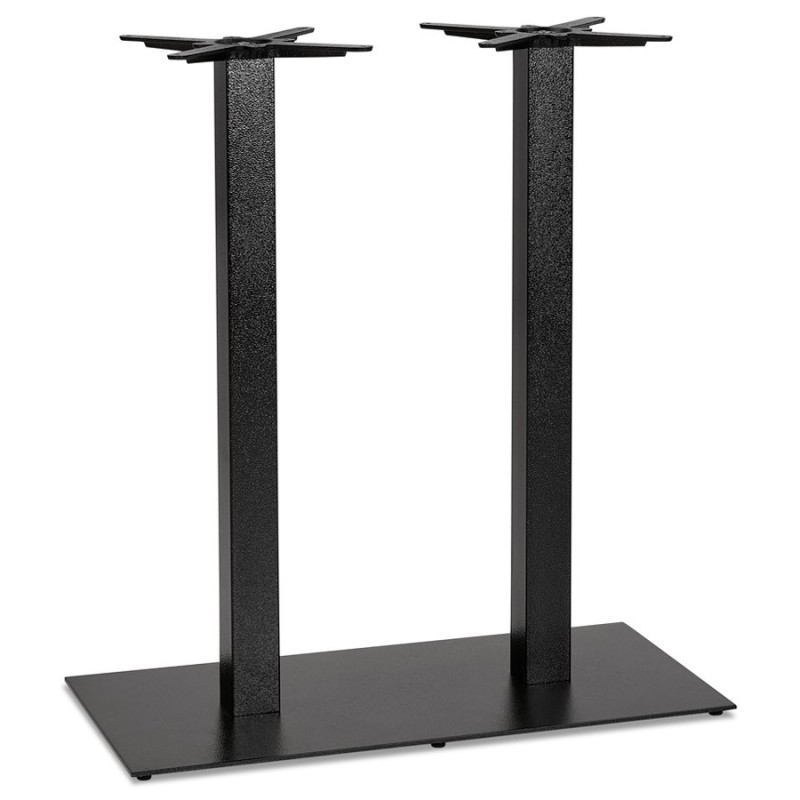 Pied de table NERO DOUBLE 100 métal peint noir