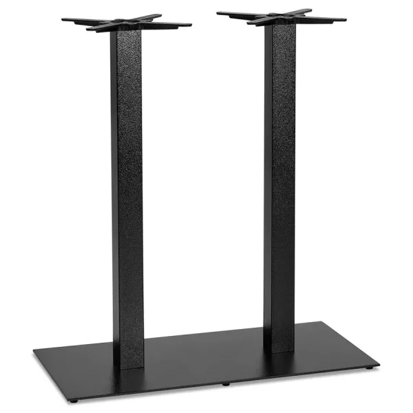 Pied de table NERO DOUBLE 100 métal peint noir