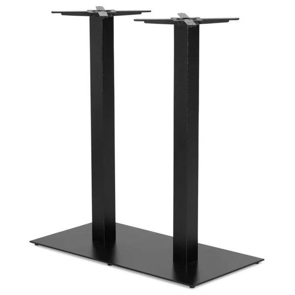 Pied de table NERO DOUBLE 100 métal peint noir