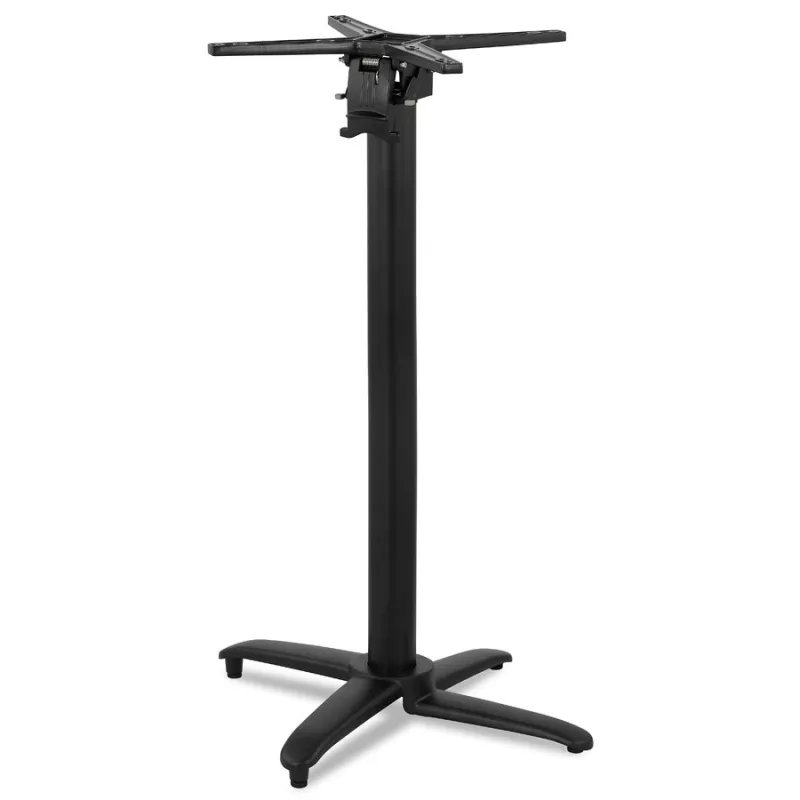 Pied de table PRATIK 110 en aluminium noir intérieur-extérieur