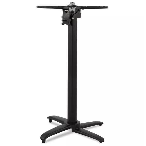 Pied de table PRATIK 110 en aluminium noir intérieur-extérieur