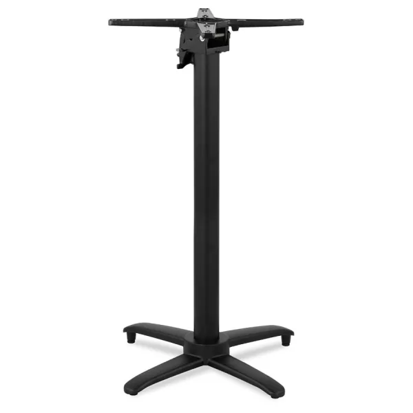 Pied de table PRATIK 110 en aluminium noir intérieur-extérieur