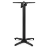 Pied de table PRATIK 110 en aluminium noir intérieur-extérieur