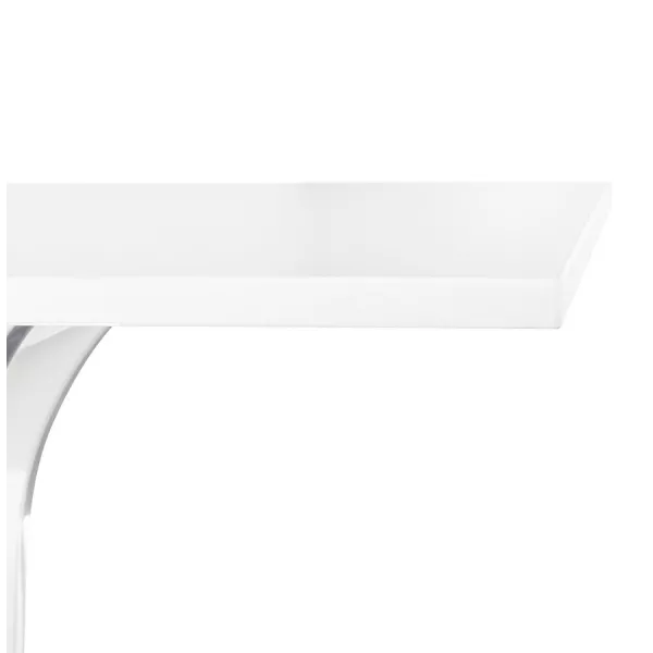 Square terrace table LIMPID white indoor-outdoor - 68x68 cm