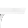 Square terrace table LIMPID white indoor-outdoor - 68x68 cm