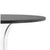 LIMPID black indoor-outdoor round terrace table - Ø 68 cm