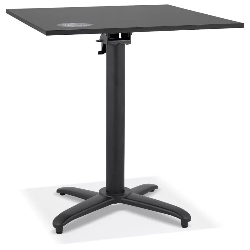 NOCTALI square folding terrace table black - 68x68 cm