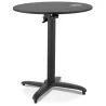 Foldable terrace table NOCTALI round black - Ø 68 cm