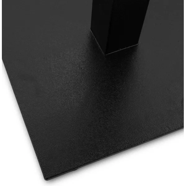 Petite table à diner MUFFIN carrée noire intérieur-extérieur - 68x68 cm