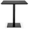 REGIS small square dining table wood and black cast iron - 70x70 cm