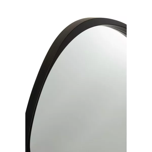 Miroir asymétrique moyen format TYLER (77x71 cm) (Noir)