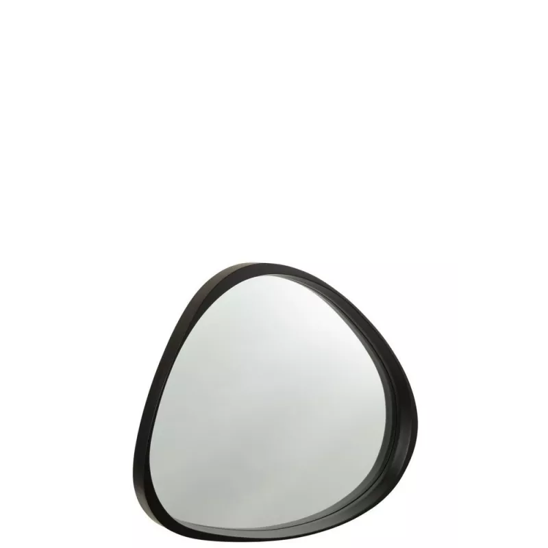 Miroir asymétrique moyen format TYLER (77x71 cm) (Noir)