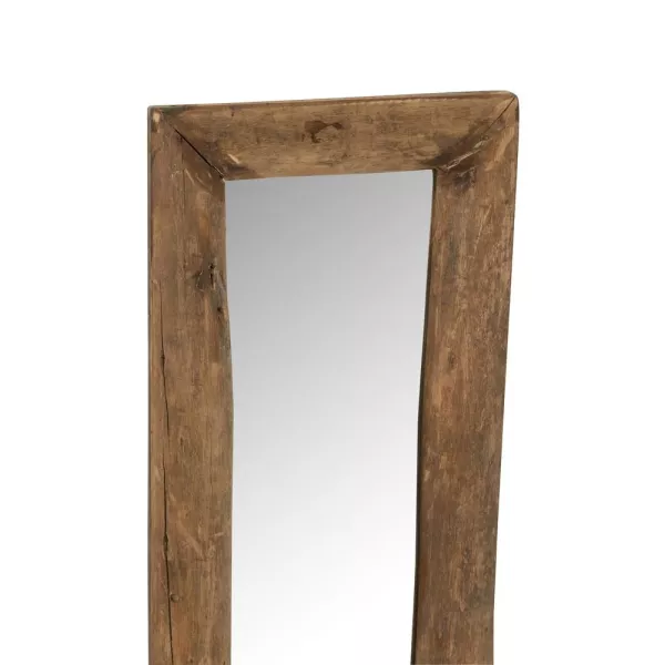 Miroir mural long en bois SERAM (120x24 cm) (Marron)