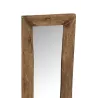 Miroir mural long en bois SERAM (120x24 cm) (Marron)