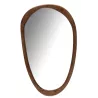 Miroir asymétrique en bois de manguier LOREN (51x83 cm) (Marron)