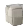 Pouf carré en textile YLLA (Gris/Greige)