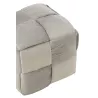 Pouf carré en textile YLLA (Gris/Greige)