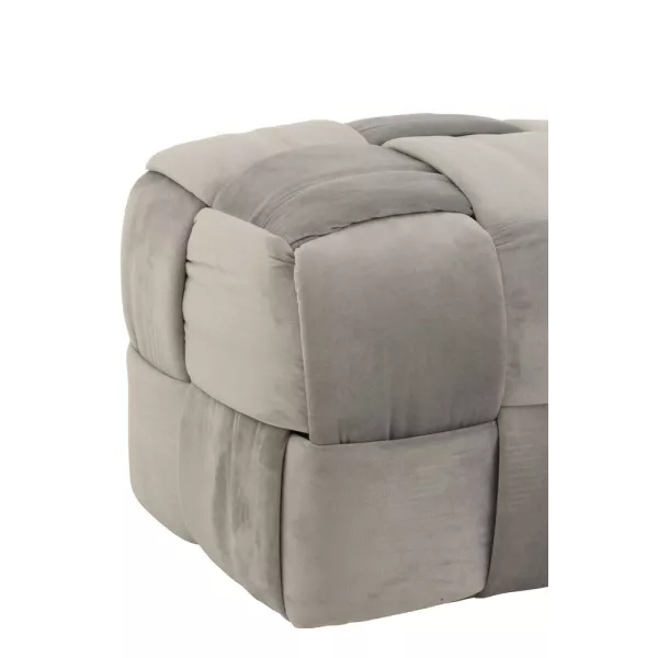 Banc 3 personnes en textile YLLA (120x42 cm) (Gris/Greige)