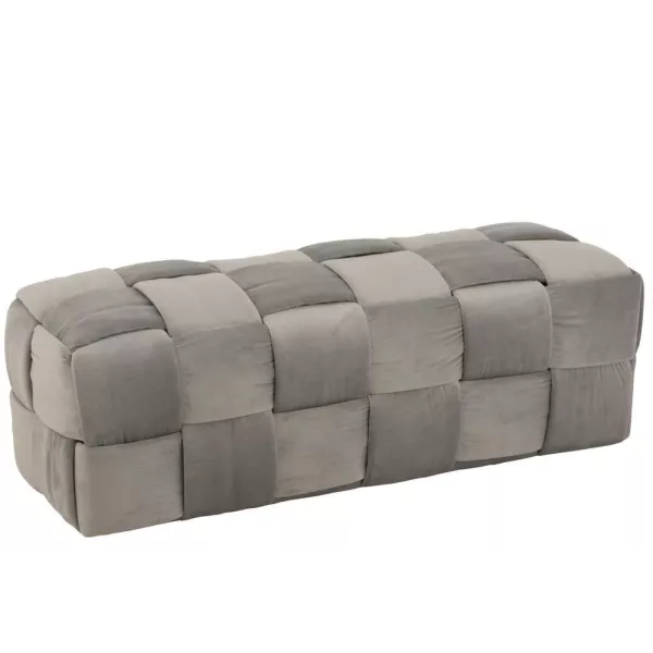 Banc 3 personnes en textile YLLA (120x42 cm) (Gris/Greige)