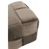 Pouf carré en textile YLLA (Taupe)