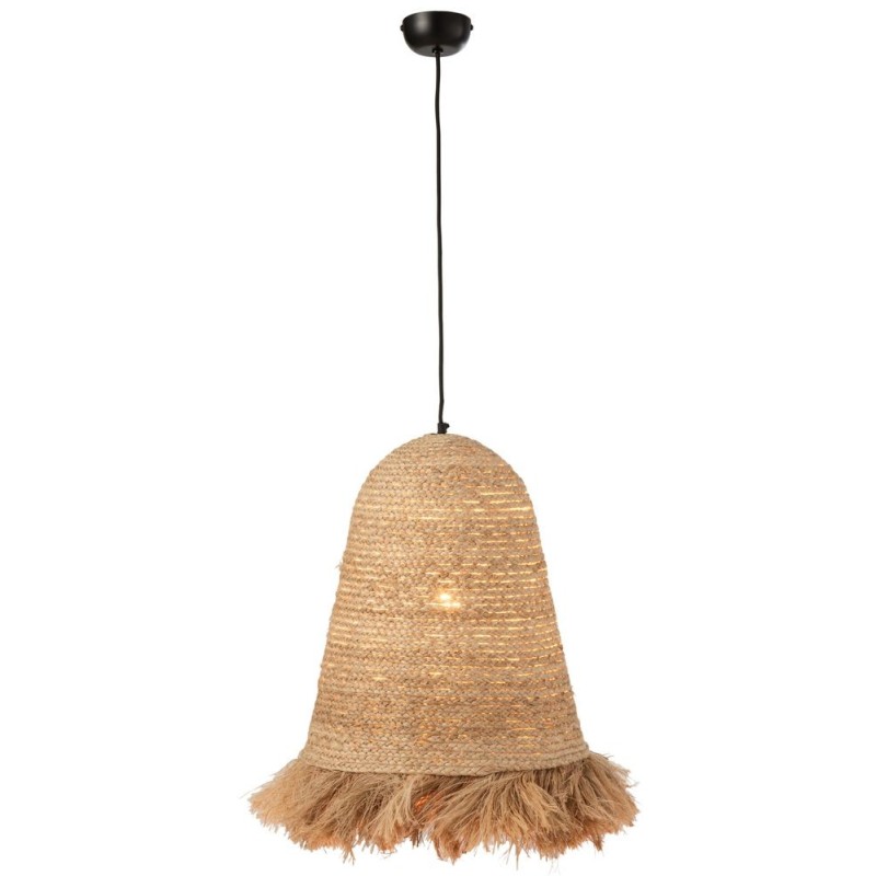 Lampe suspendue en fibres de bananier LOUPAN (Naturel)