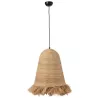 Lampe suspendue en fibres de bananier LOUPAN (Naturel)