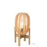 Lampadaire en bois et bambou JARMIN (Naturel)